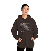 Graphic Hoodie — Minimalist 'the fuckening' Definition Hooded Sweatshirt