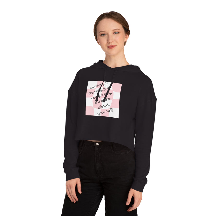 Anxiety Is - Women’s Cropped Hooded Sweatshirt