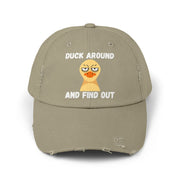 Baseball Hat "Duck Around and Find Out" Distressed Cap