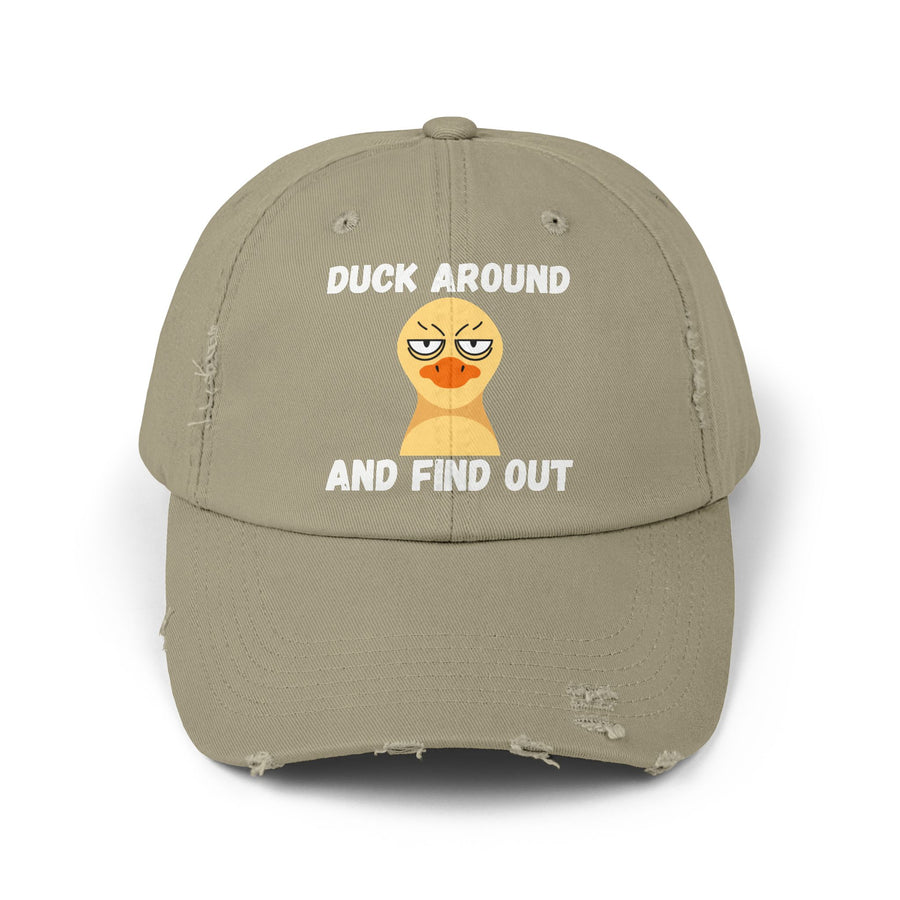 Baseball Hat "Duck Around and Find Out" Distressed Cap