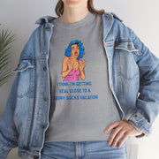 Pop Art Tee - "Grippy Socks Vacation" Mental Health Awareness Graphic T-Shirt