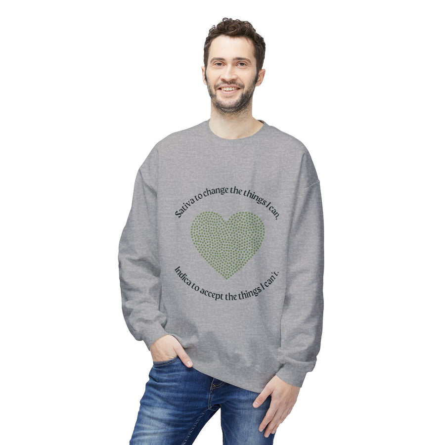 420 Serenity Prayer - Unisex Midweight Softstyle Fleece Crewneck Sweatshirt