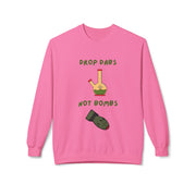 Drop Dabs Not Bombs - Unisex Midweight Softstyle Fleece Crewneck Sweatshirt