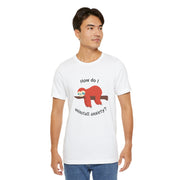 Sloth Tee 'How Do I Uninstall Anxiety?' Mental Health Awareness T-Shirt