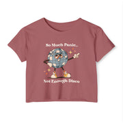 Festival Crop Top T-shirt— “So Much Panic… Not Enough Disco” Graphic Tee