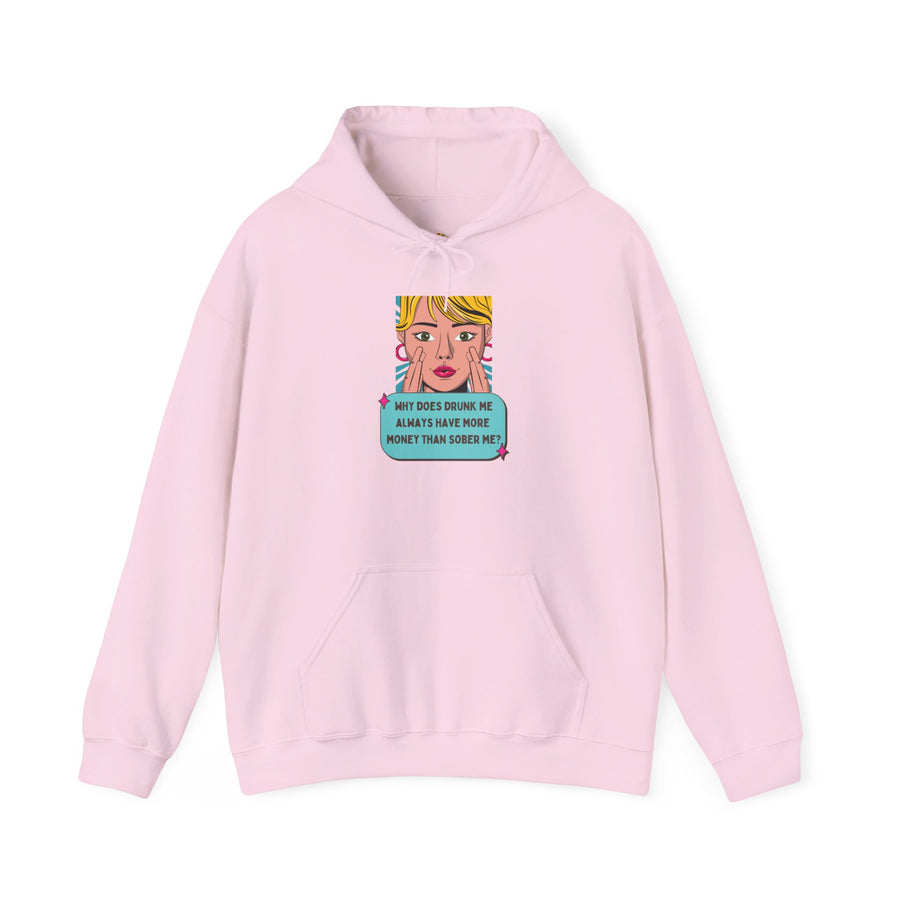 Pop Art Hoodie — Drunk Me Graphic Hooded Sweatshirt