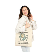 Tote Bag — Wonderland Design: "I knew who I was this morning but I’ve changed a few times since then"