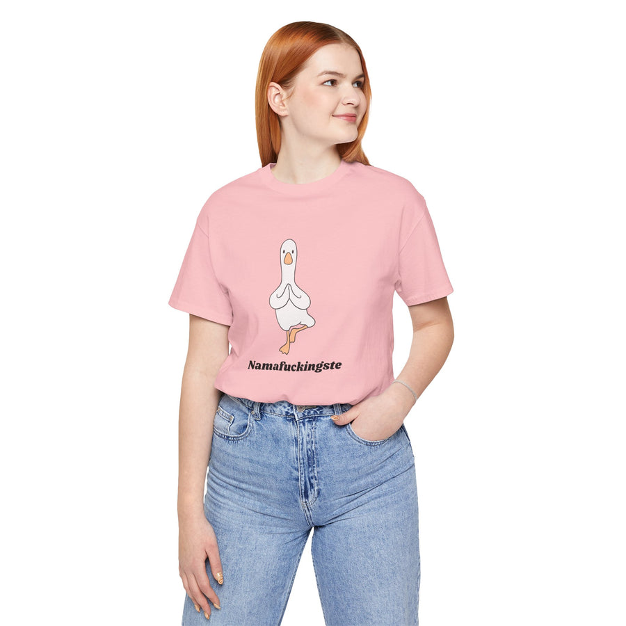 Goose Yoga Tee — "Namafuckingste" Funny Meditation T-Shirt