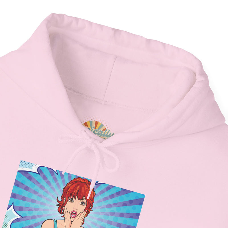 Pop Art Hoodie — 'Facial Expressions' Graphic Hooded Sweatshirt