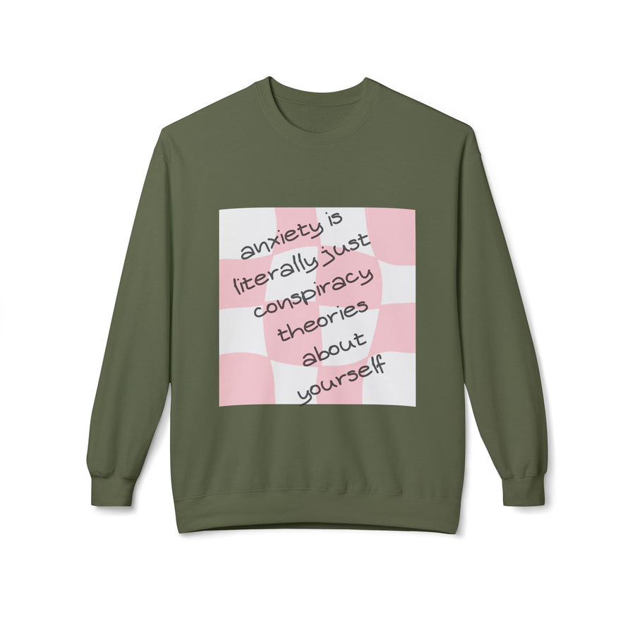 Anxiety Is - Unisex Midweight Softstyle Fleece Crewneck Sweatshirt