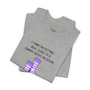 Graphic Tee - "Grippy Socks Vacation" Mental Health Awareness T-Shirt