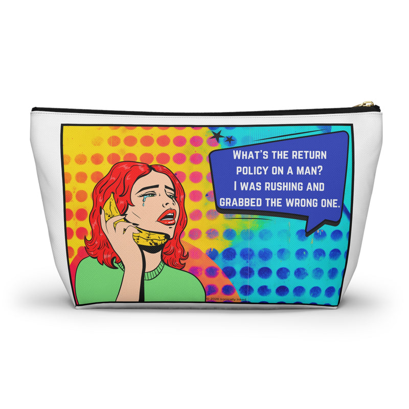 Pop Art Large Size Travel Bag — "What's the return policy on a man? I was rushing and grabbed the wrong one."