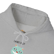 Graphic Hoodie — "I’m Not Crazy, My Reality Is Just Different From Yours" Wonderland Hooded Sweatshirt