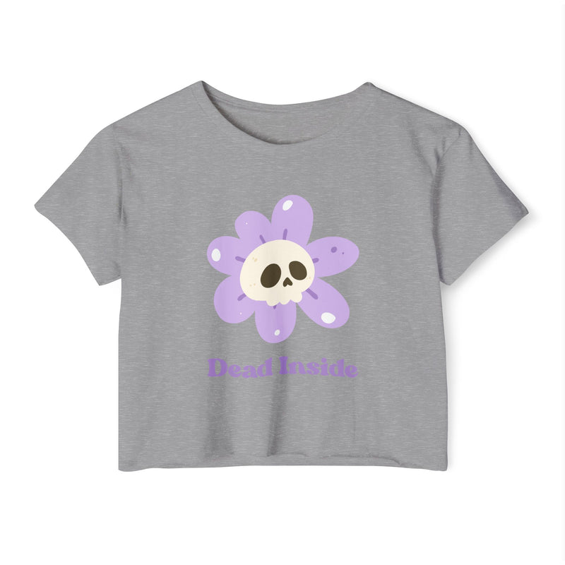 Women's Festival Crop Top Tee - Dead Inside