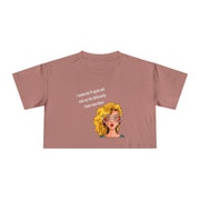 Women's Crop Tee — Retro Pop Art Girl 'I Wanna Be 14 Again' T-Shirt Top