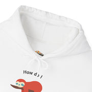 Graphic Sloth Hoodie — “How Do I Uninstall Anxiety?” Mental Health Hooded Sweatshirt