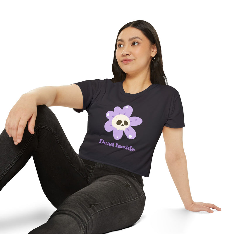 Women's Festival Crop Top Tee - Dead Inside
