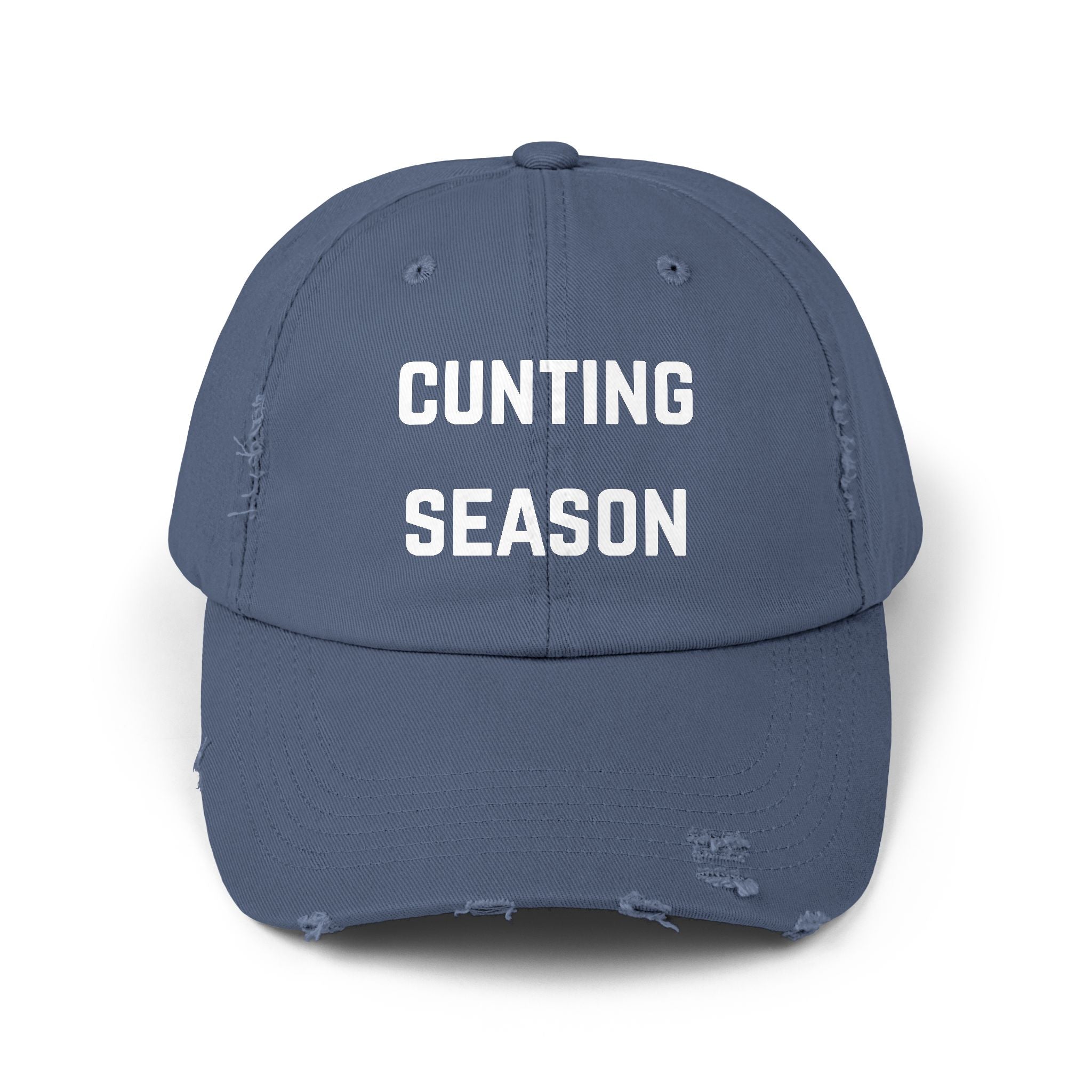 "Cunting Season" Distressed Cap