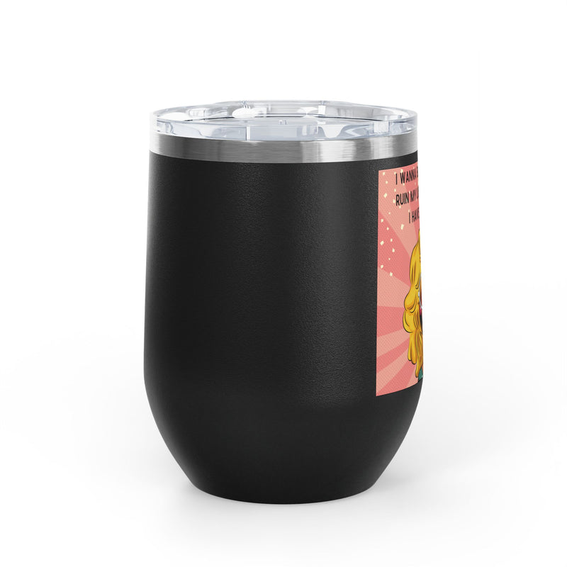 Retro Pop Art "14 Again" Insulated Stainless Steel 12oz Wine Tumbler