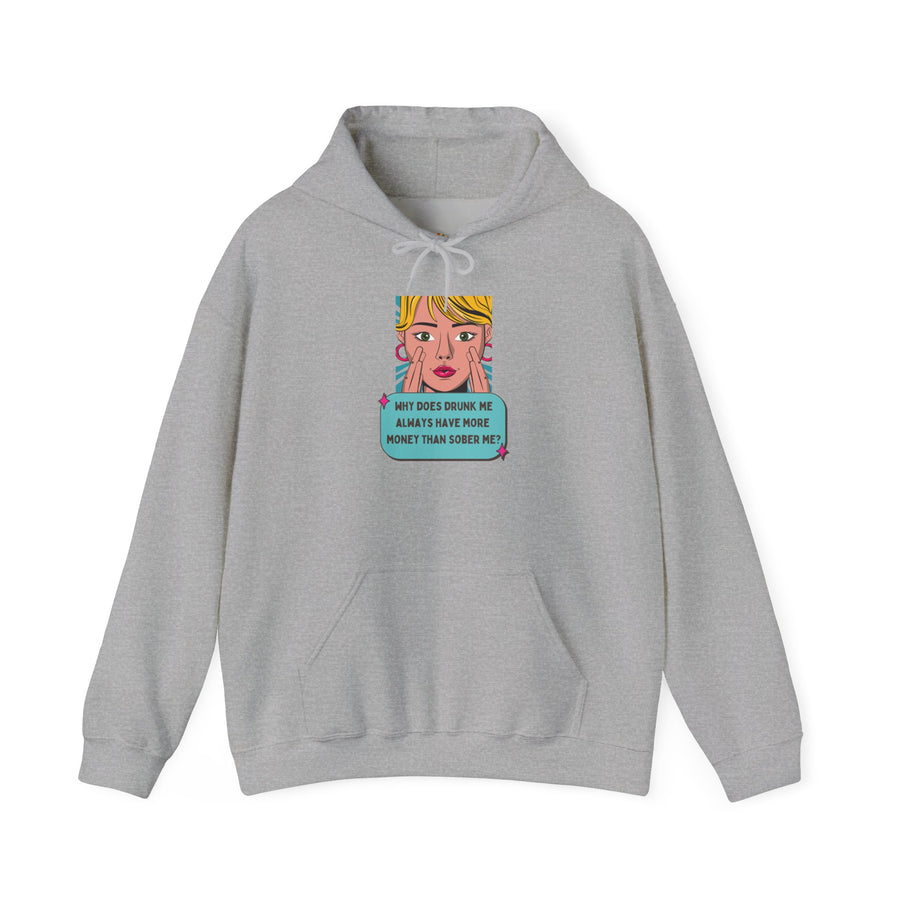 Pop Art Hoodie — Drunk Me Graphic Hooded Sweatshirt