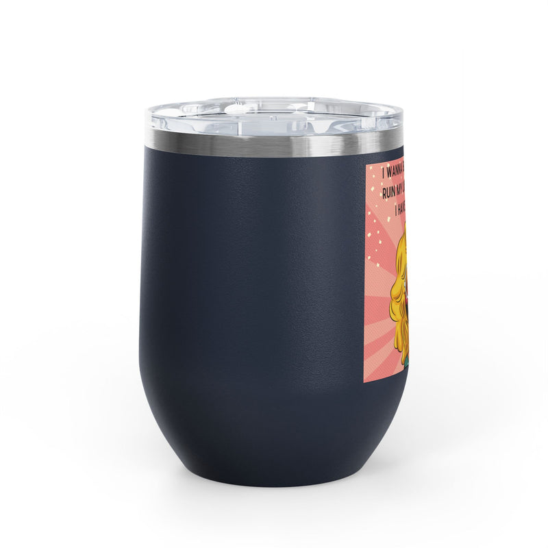 Retro Pop Art "14 Again" Insulated Stainless Steel 12oz Wine Tumbler