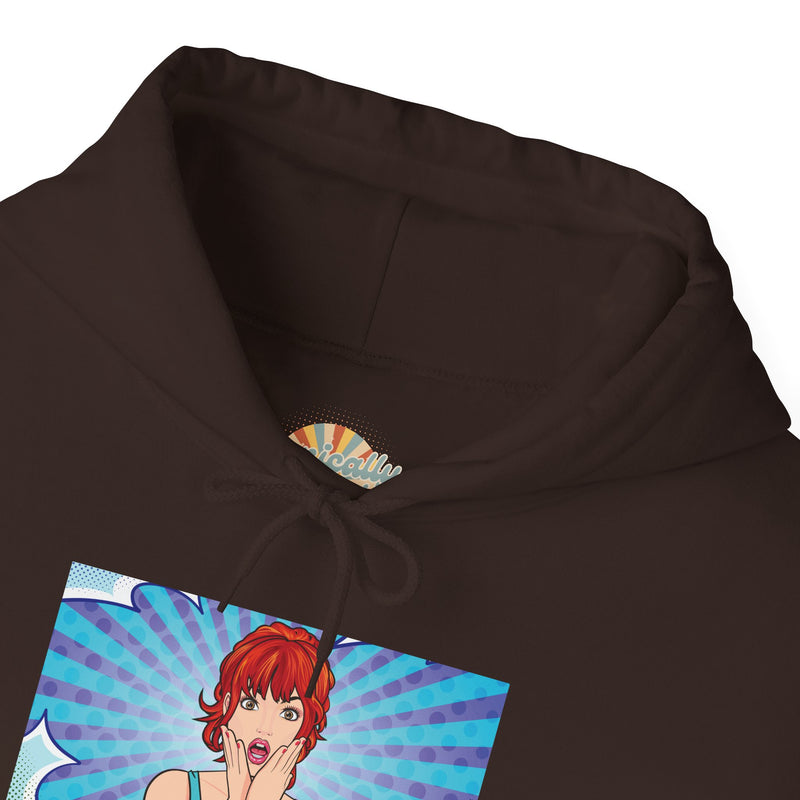 Pop Art Hoodie — 'Facial Expressions' Graphic Hooded Sweatshirt