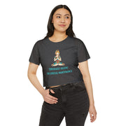 Spiritual Festival Crop Top T-Shirt— "Temporarily Absent for Spiritual Maintenance" Tee
