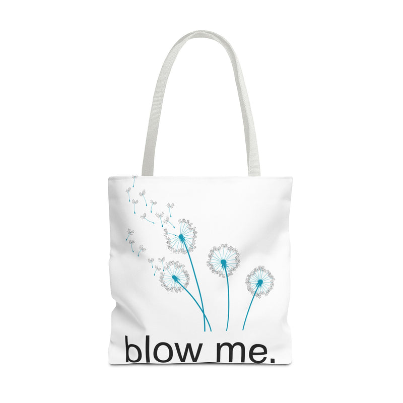 Large 18" x 18" Tote Bag — Dandelion "Blow Me" Tote