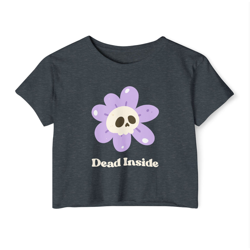 Women's Festival Crop Top Tee - Dead Inside