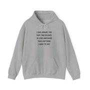 'Awkward Silence' Hoodie - Unisex Heavy Blend™ Hooded Sweatshirt