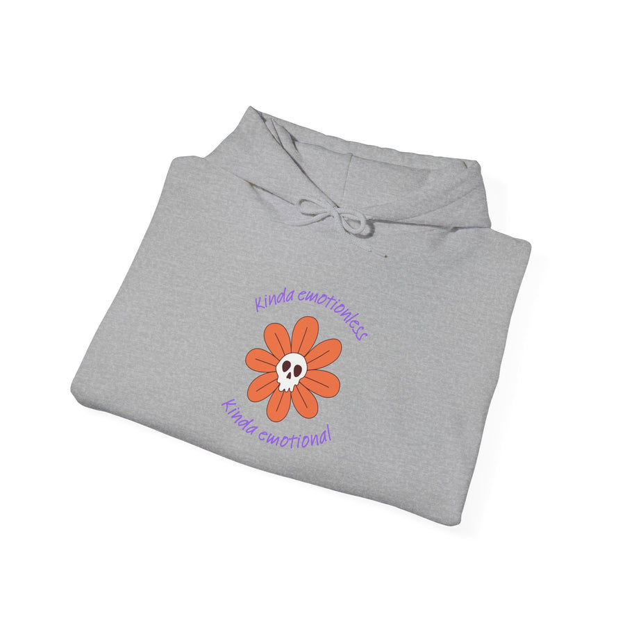 Graphic Hoodie — Kinda Emotionless, Kinda Emotional Hooded Sweatshirt