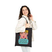 Tote Bag — Retro Pop Art 'Why Does Drunk Me Always Have More Money Than Sober Me?'