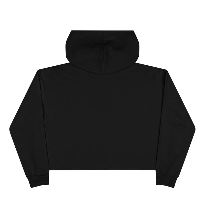 Cropped Hoodie — “Anxiety is literally just conspiracy theories about ourselves” Minimal Text Hoodie