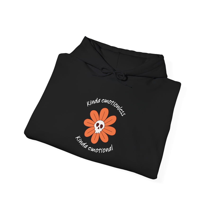 Graphic Hoodie — Kinda Emotionless, Kinda Emotional Hooded Sweatshirt