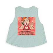 Crop Top - Retro Pop Art "I Understand Being A Responsible Adult..." Graphic Tank
