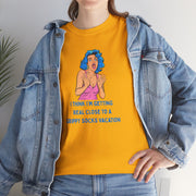 Pop Art Tee - "Grippy Socks Vacation" Mental Health Awareness Graphic T-Shirt
