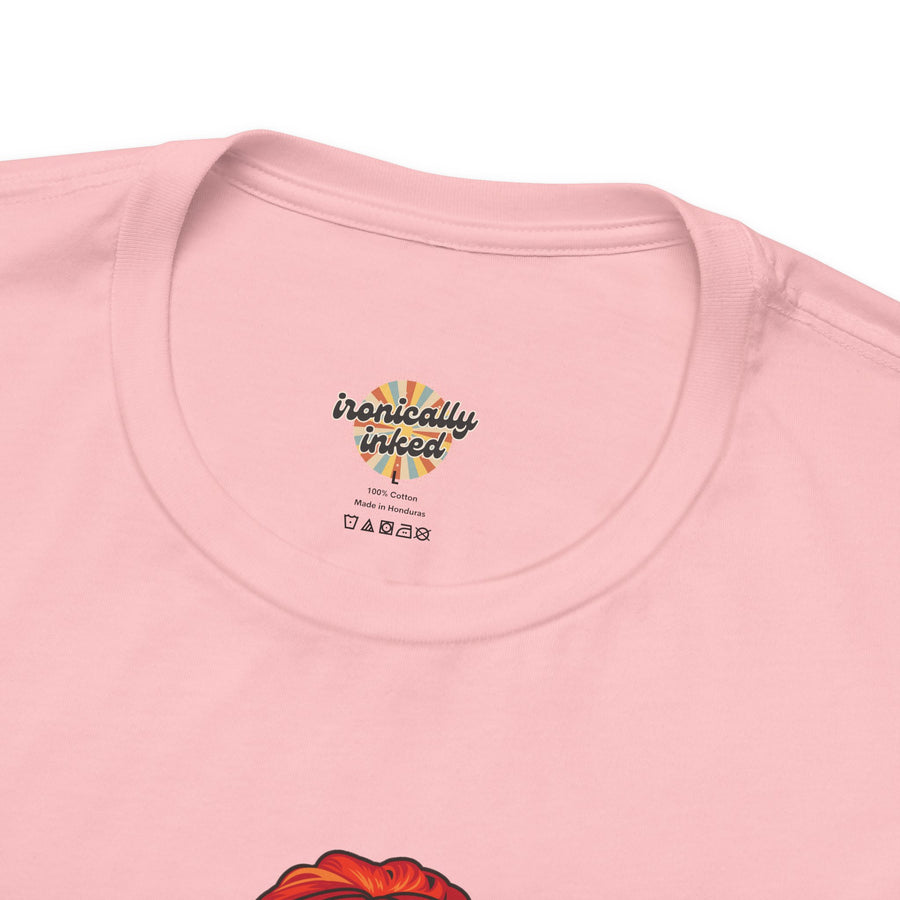 Pop Art Tee – "I Need to Teach My Facial Expressions to Use Their Inside Voice" Graphic T-Shirt