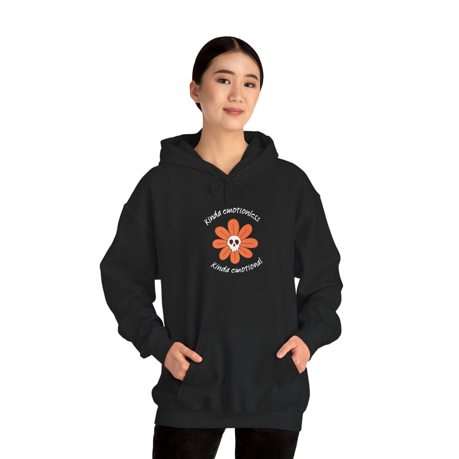 Graphic Hoodie — Kinda Emotionless, Kinda Emotional Hooded Sweatshirt