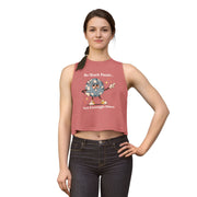 Disco Ball Women's Crop Top — "So Much Panic... Not Enough Disco" Graphic Tank