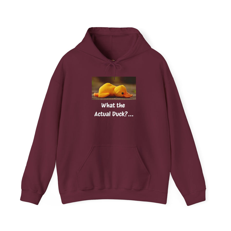 What the Actual Duck? Hoodie — Rubber Duck Hooded Sweatshirt