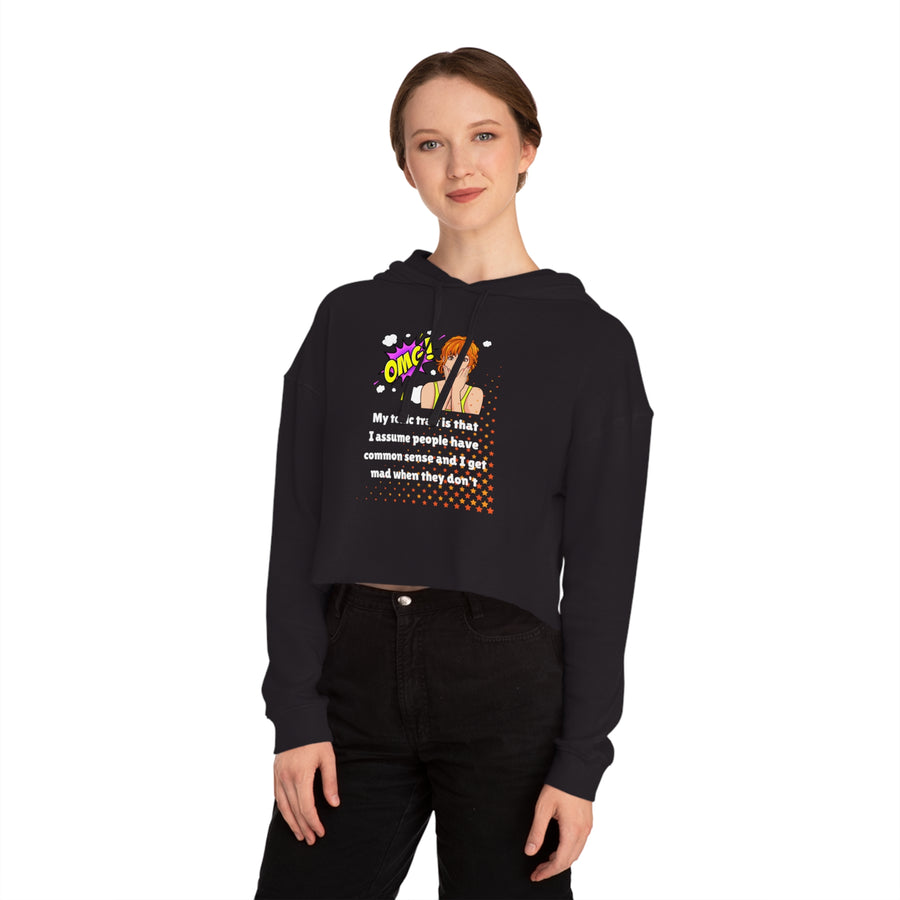 Toxic Trait - Women’s Cropped Hooded Sweatshirt