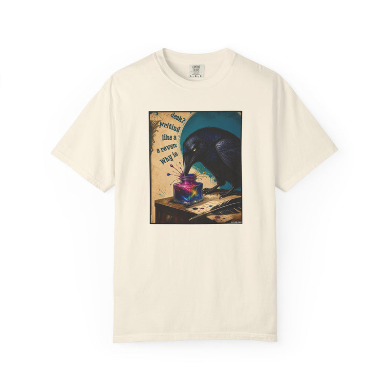 'Why is a Raven Like a Writing Desk' Wonderland T-Shirt — Comfort Colors 1717 Graphic Tee