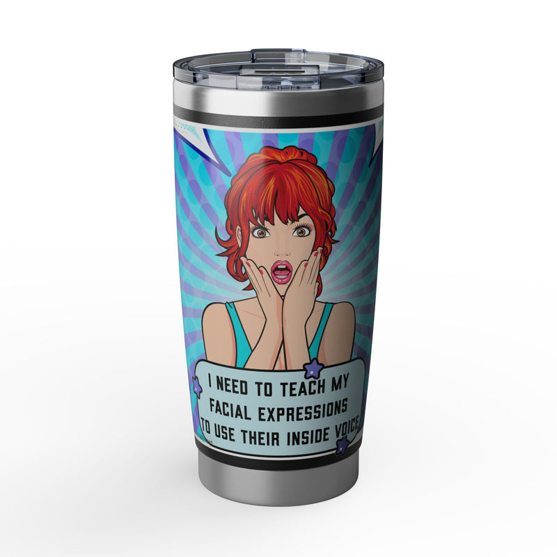 Retro Pop Art 'Facial Expressions' Vagabond 20oz Tumbler