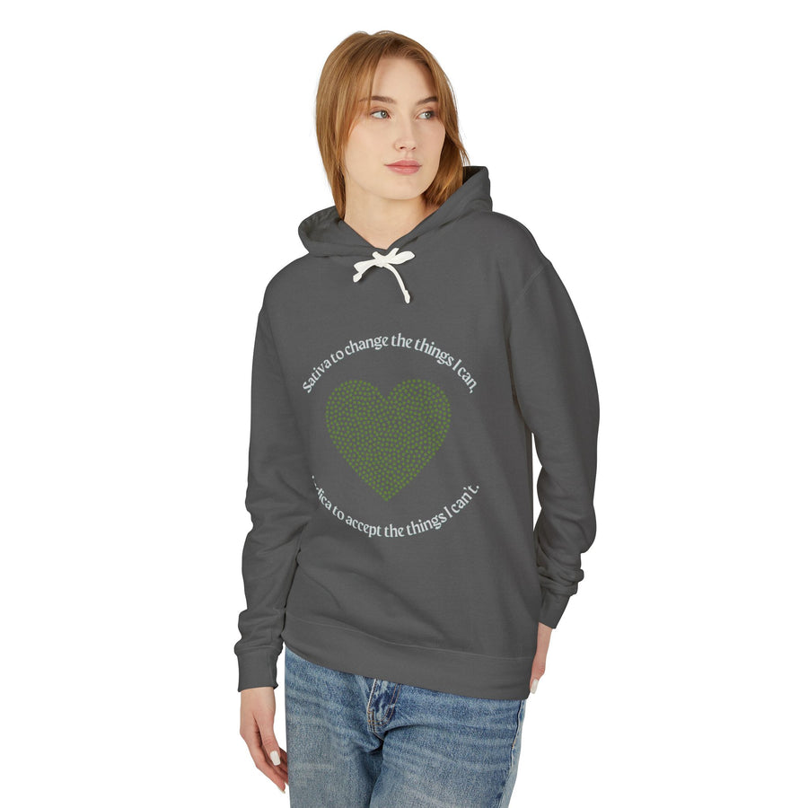 420 Serenity Prayer - Unisex Lightweight Hooded Sweatshirt