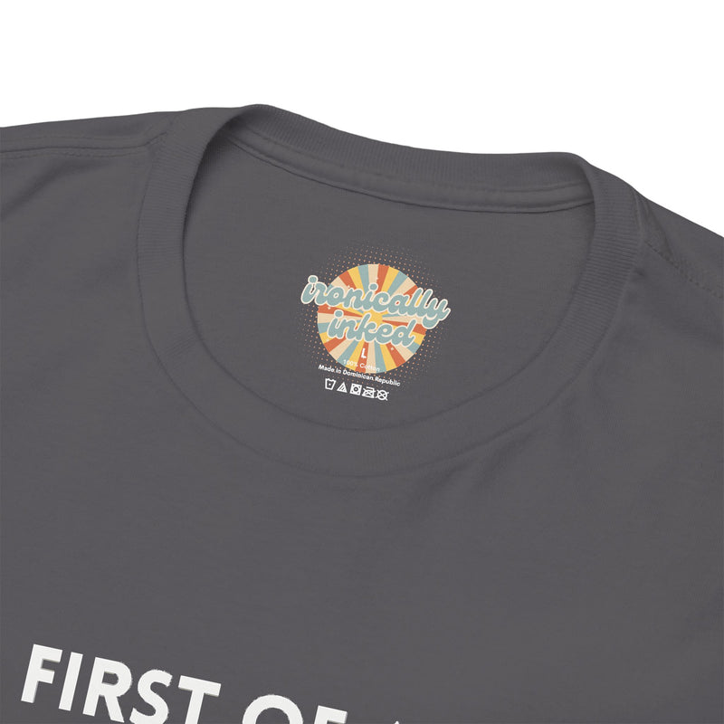 Sassy Cat Graphic Tee — "First of All I Am a Fucking Delight" Black Cat Humor T-Shirt