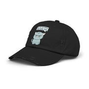 Sassy Cat Distressed Cap — "Tell Me To Smile One More Time" Baseball Hat