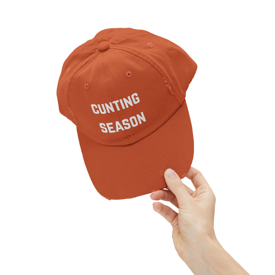"Cunting Season" Distressed Cap