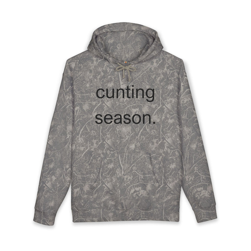 Statement Hoodie "Cunting Season" Minimalist Text Graphic Hooded Sweatshirt