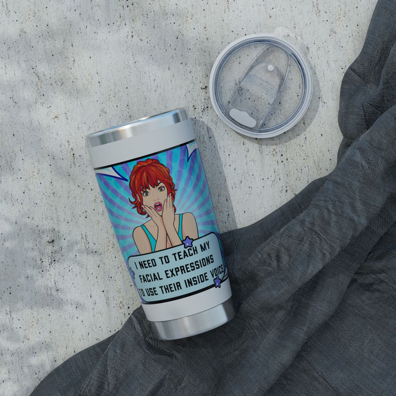 Retro Pop Art 'Facial Expressions' Vagabond 20oz Tumbler