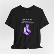 Graphic Tee - "Grippy Socks Vacation" Mental Health Awareness T-Shirt